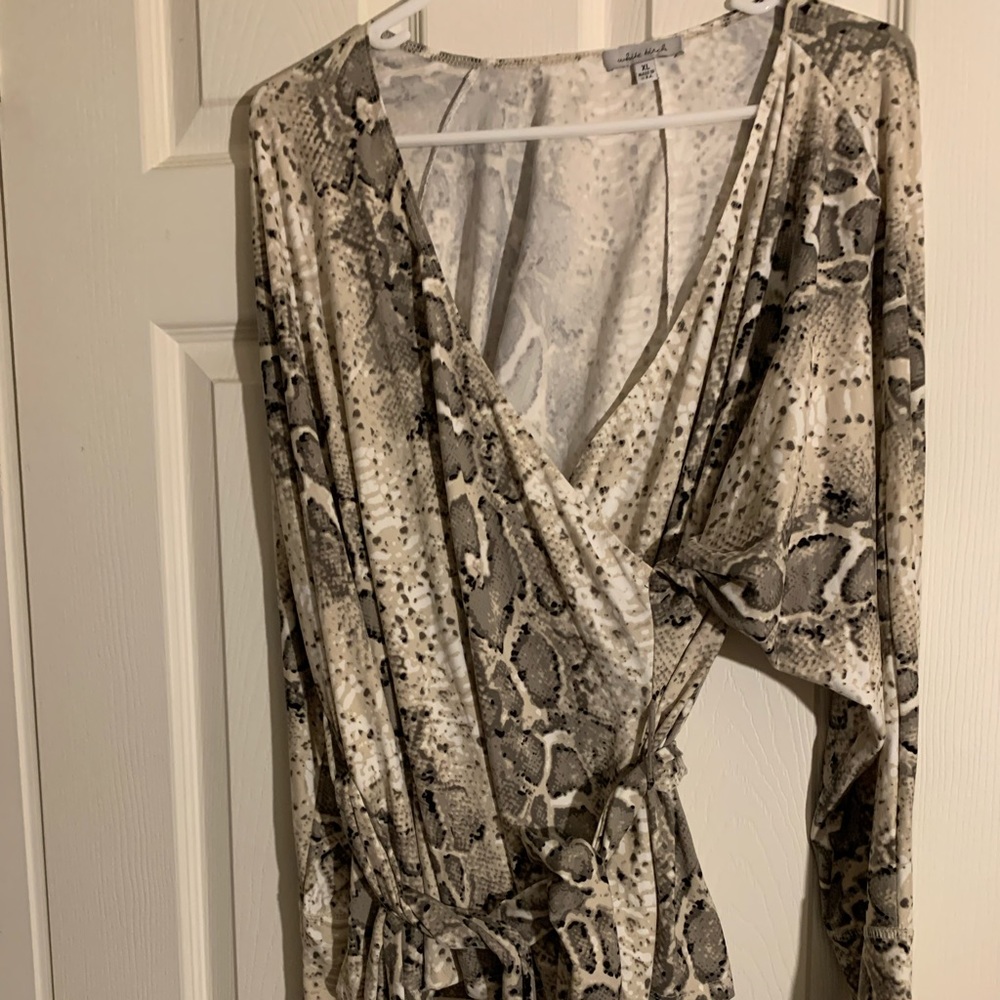 White Birch belted blouse